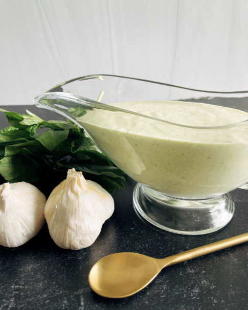 Creamy Balsamic Basil Dressing by Spoons N Spices - FoodSocial